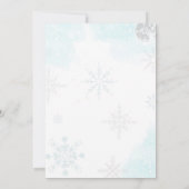 Winter Onederland Blue Polar Beer Birthday Kaart (Achterkant)