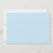 Winter ONEderland Blue Snowman Uitnodiging (Achterkant)