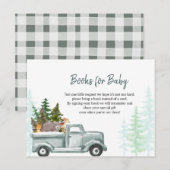 Winter ONEderland Books for Baby  Uitnodiging Briefkaart (Voorkant / Achterkant)
