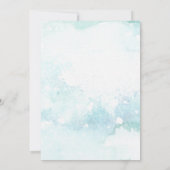 Winter Onederland bos baby eerste verjaardag foto Kaart (Achterkant)