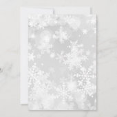 Winter ONEderland Bos Dieren Verjaardag Kaart (Achterkant)