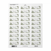 Winter Onederland Bos Eerste Verjaardag Adres Etiket (Full Sheet)