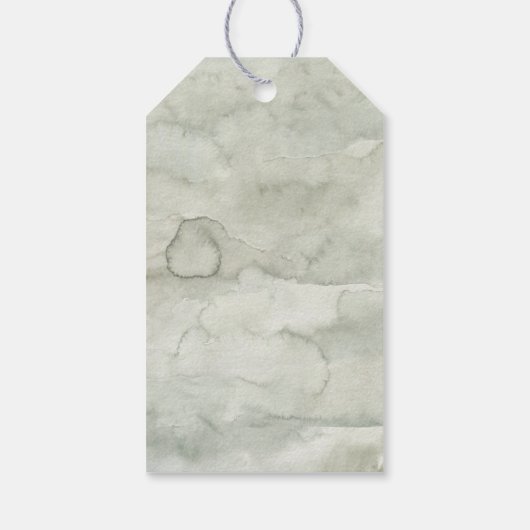 Winter Onederland Bos Eerste Verjaardag Dank u Cadeaulabel (Achterkant)