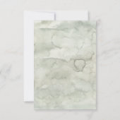 Winter Onederland Bos Eerste Verjaardag met foto Bedankkaart (Achterkant)