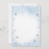 Winter Onederland Boy 1st Birthday Arctic Animals Kaart (Achterkant)