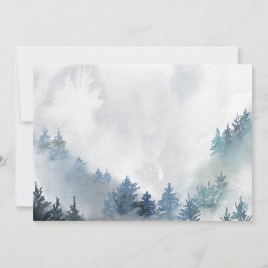 Winter ONEderland Boy 1st Birthday Kaart (Achterkant)