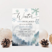 Winter ONEderland Boy 1st Birthday Mountain Kaart