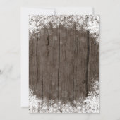 Winter Onederland Boy 1st Birthday Uitnodiging (Achterkant)