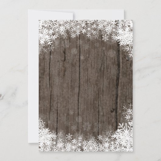 Winter Onederland Boy 1st Birthday Uitnodiging (Achterkant)