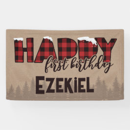 Winter ONEderland Buffalo Play Happy Birthday Spandoek