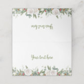 Winter Onederland Christmas Food Place Card Plaatskaartje (Buitenkant ongevouwen)