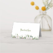 Winter Onederland Christmas Food Place Card Plaatskaartje (Voorkant)