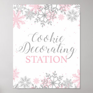 Winter Onederland Cookie Versierstation Poster