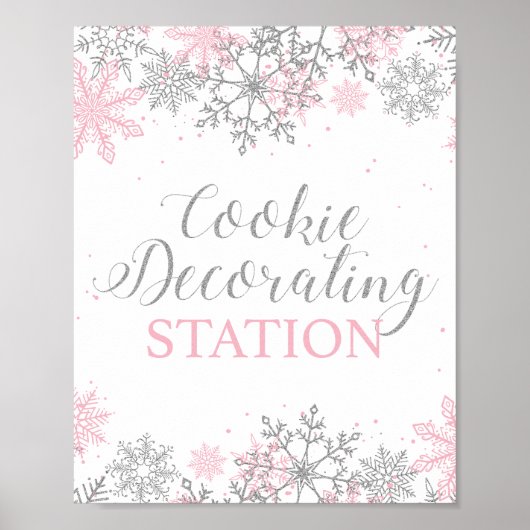 Winter Onederland Cookie Versierstation Poster (Voorkant)
