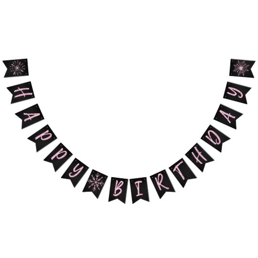 Winter Onederland Dag Bunting banner Sneeuwvlokken (Alle)