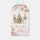 Winter Onederland de Notenkraker Verjaardag Bedank Cadeaulabel (Voorkant)