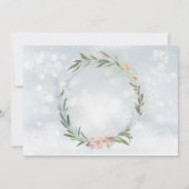 Winter Onederland Deer Baby First Birthday Foto Kaart (Achterkant)