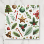 Winter ONEderland Dieren Kerstmis 1e verjaardag Bedankjes Labels (Achterkant)