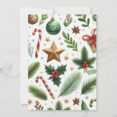 Winter ONEderland Dieren Kerstmis 1e verjaardag Kaart (Achterkant)