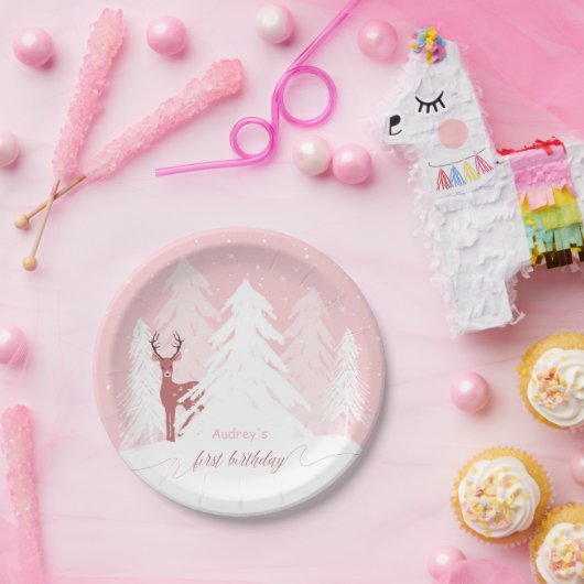 Winter Onederland Eerste Bord bruinrood (Feest)