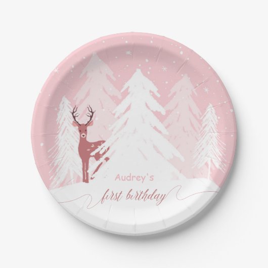 Winter Onederland Eerste Bord bruinrood (Voorkant)