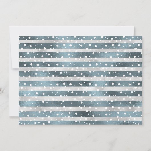 Winter Onederland Eerste Kerstdag Kaart (Achterkant)