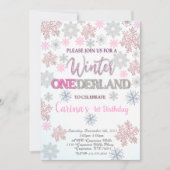 Winter Onederland Eerste uitnodiging op zaterdag (Voorkant)