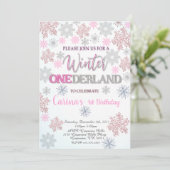 Winter Onederland Eerste uitnodiging op zaterdag (Staand voorkant)