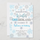 Winter Onederland Eerste uitnodiging op zaterdag (Voorkant)