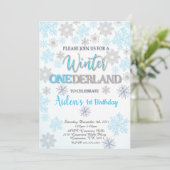 Winter Onederland Eerste uitnodiging op zaterdag (Staand voorkant)