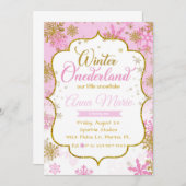 Winter Onederland Eerste uitnodiging op zaterdag (Voorkant / Achterkant)