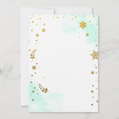 Winter Onederland Eerste uitnodiging op zaterdag (Achterkant)