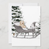 Winter Onederland Eerste uitnodiging op zaterdag (Achterkant)