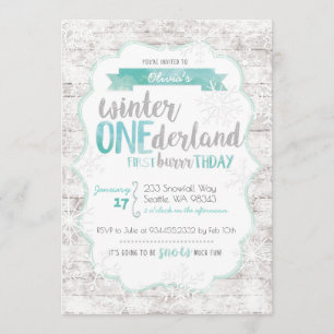 Winter Onederland Eerste uitnodiging op zaterdag