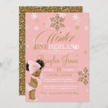 Winter Onederland Eerste Verjaardag Afro-Puffs Bab