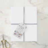 Winter Onederland Eerste Verjaardag Bedankt Favori Cadeaulabel (Met Touw)