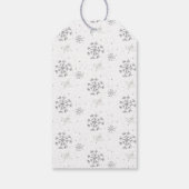 Winter Onederland Eerste Verjaardag Bedankt Favori Cadeaulabel (Achterkant)