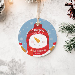 Winter Onederland eerste verjaardag blauw en zilve Bedankjes Labels