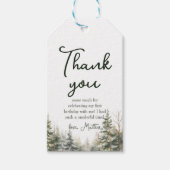 Winter Onederland Eerste verjaardag Cadeaulabel (Voorkant)