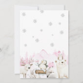 Winter ONEderland eerste verjaardag Kaart (Achterkant)