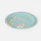Winter Onederland eerste verjaardag Papieren Bordje (Gekanteld)