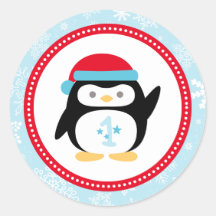 Winter ONEderland Eerste Verjaardag Pinguïn