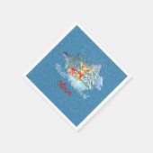 Winter Onederland Eerste Verjaardag Schattige rend Servet (Hoek)