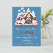 Winter Onederland Eerste Verjaardag Schattigee kab Kaart (Staand voorkant)