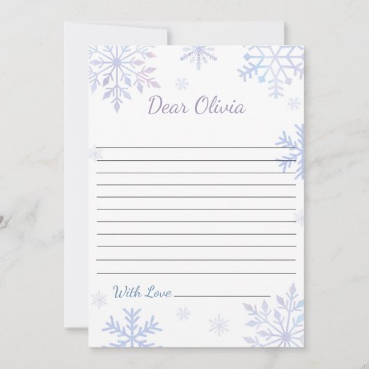 Winter Onederland Eerste Verjaardag Tijd Capsule K Kaart (Voorkant)