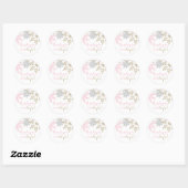 Winter Onederland Favor Dank je Sticker (Vel)