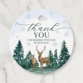 Winter ONEderland Favor Tag Bedankjes Labels (Voorkant)