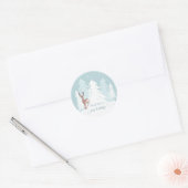 Winter Onederland First Birthday Custom Sticker (Envelop)