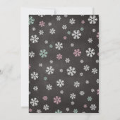 Winter ONEderland First Birthday Invitation Kaart (Achterkant)