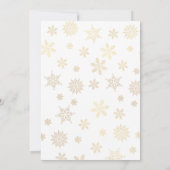 Winter ONEderland First Birthday Invitation Kaart (Achterkant)